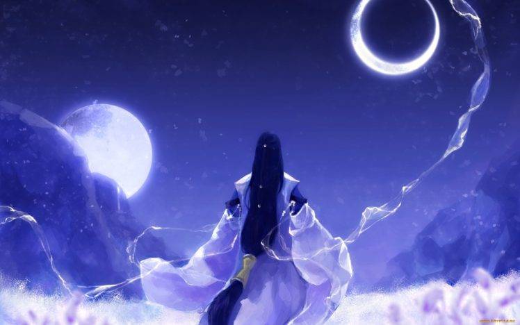 sky, Moon, Lunar eclipses HD Wallpaper Desktop Background