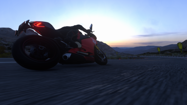 motorcycle, Asphalt, Sunset HD Wallpaper Desktop Background