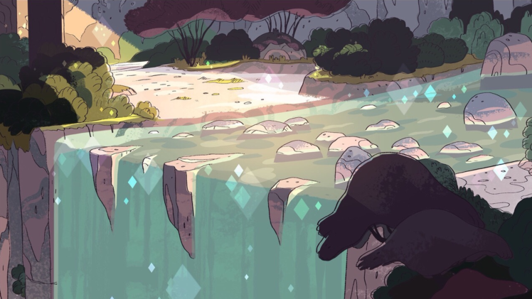 artwork, Waterfall, Steven Universe HD Wallpaper Desktop Background