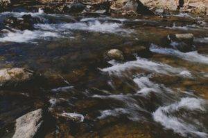 water, River, Motion blur