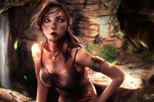 Lara Croft, DoubiDoubi, Tomb Raider, Drawing