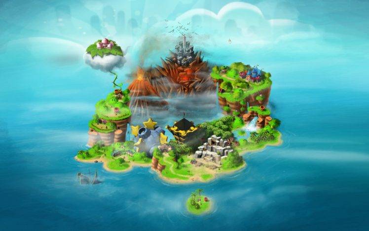 Super Mario RPG, Map, Video games, Island HD Wallpaper Desktop Background