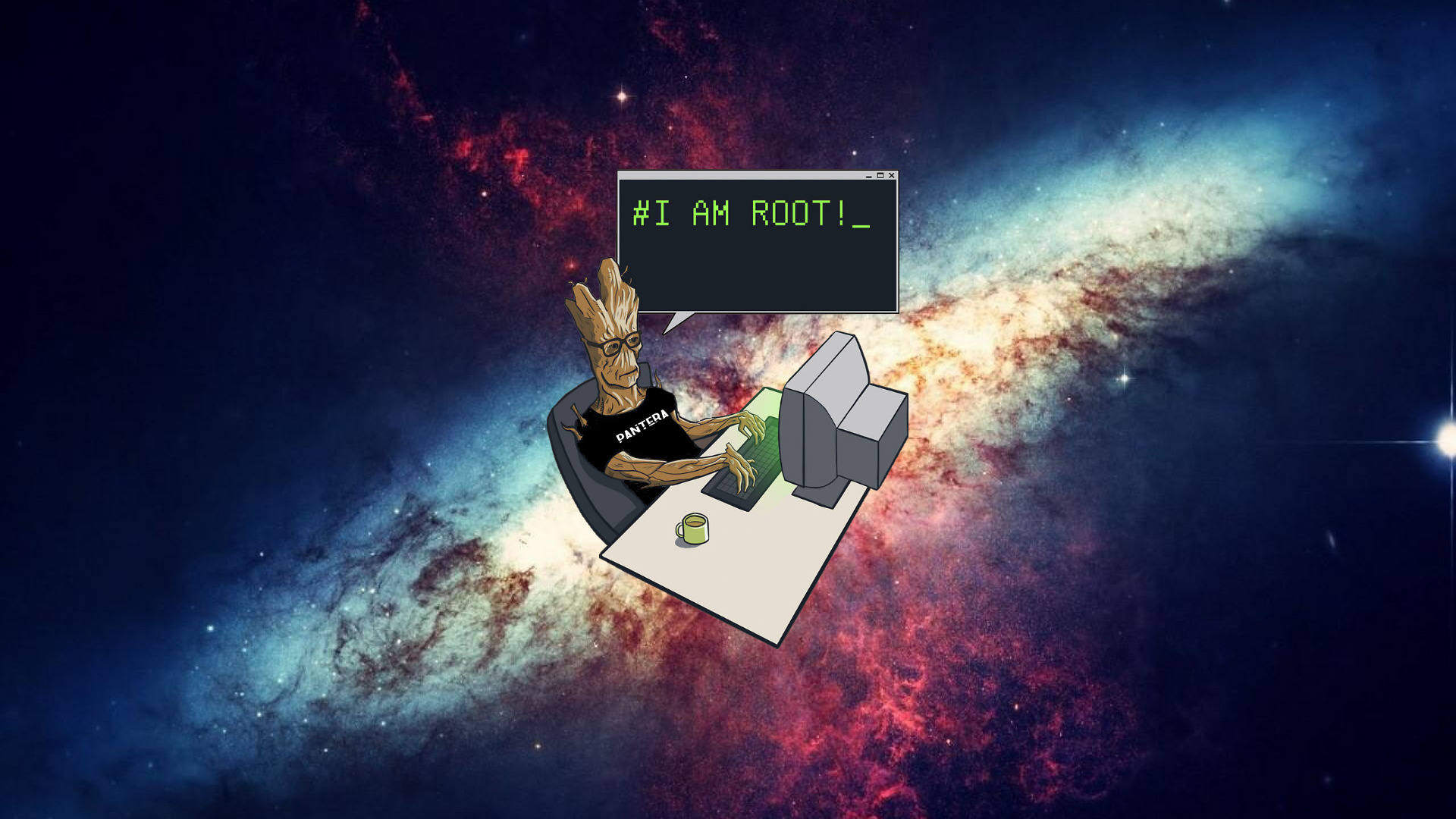 Groot, Root, Universe, Space, Mug, Computer, Guardians of the Galaxy, Pantera Wallpaper