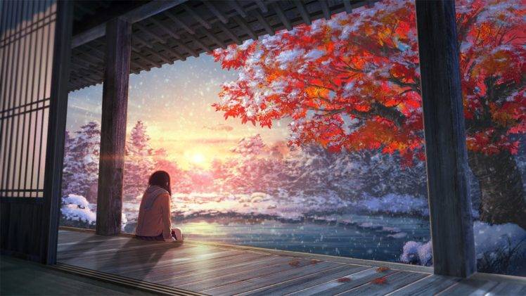 landscape, Anime HD Wallpaper Desktop Background