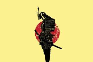 warrior, Cartoon, Japan, Samurai