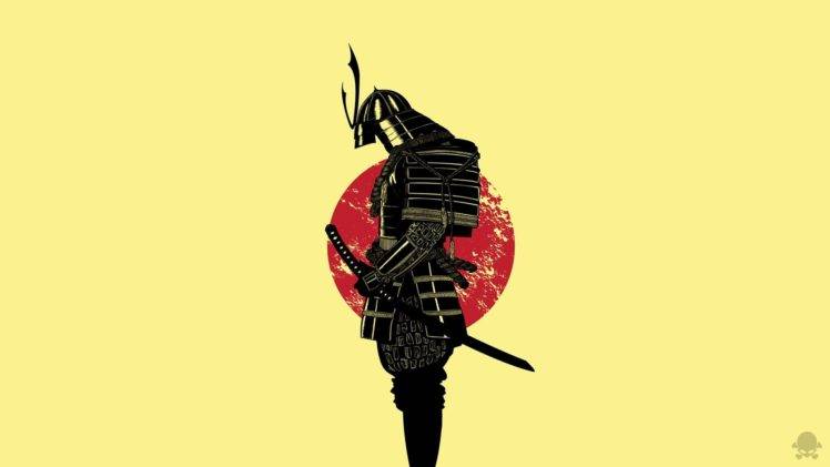 warrior, Cartoon, Japan, Samurai HD Wallpaper Desktop Background