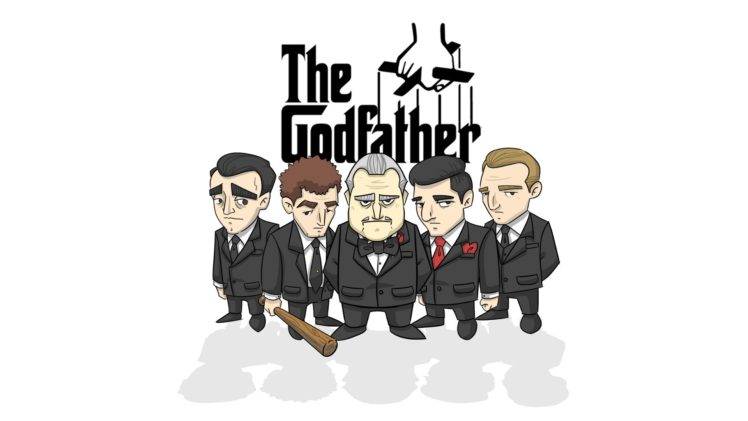 The Godfather, Vito Corleone, Cartoon HD Wallpaper Desktop Background