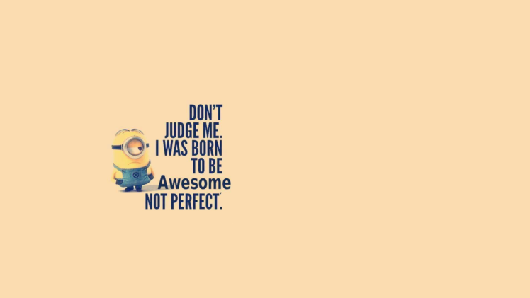 minions, Cartoon, Quote, Despicable Me, Minimalism HD Wallpaper Desktop Background