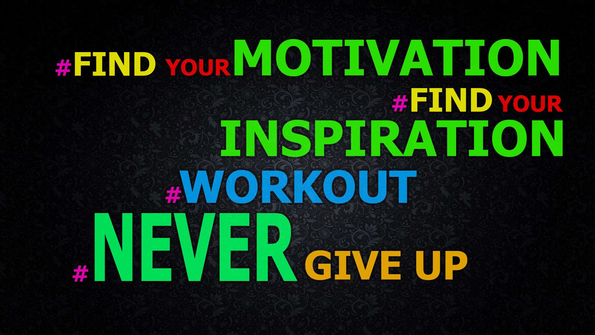 motivational, Exercising, Never Give Up! Wallpaper