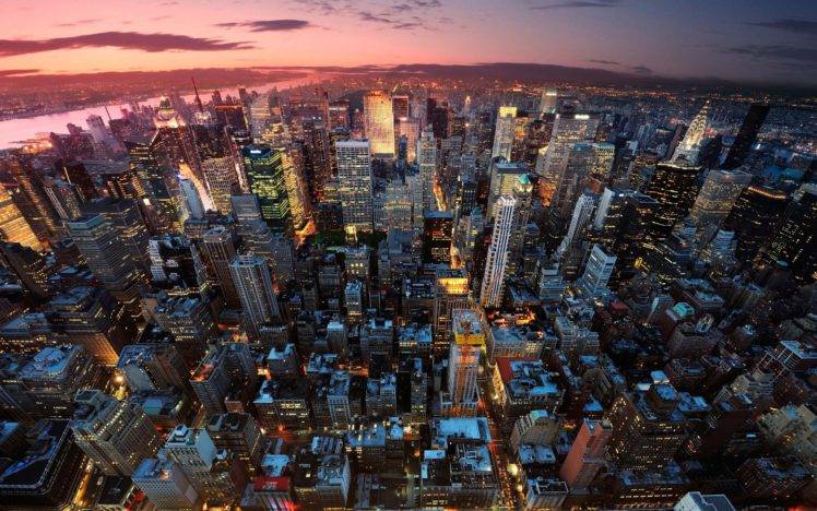 New York City, Colorful, Sunrise HD Wallpaper Desktop Background