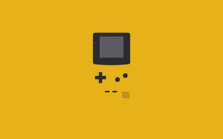 GameBoy, Minimalism, Yellow HD Wallpaper Desktop Background