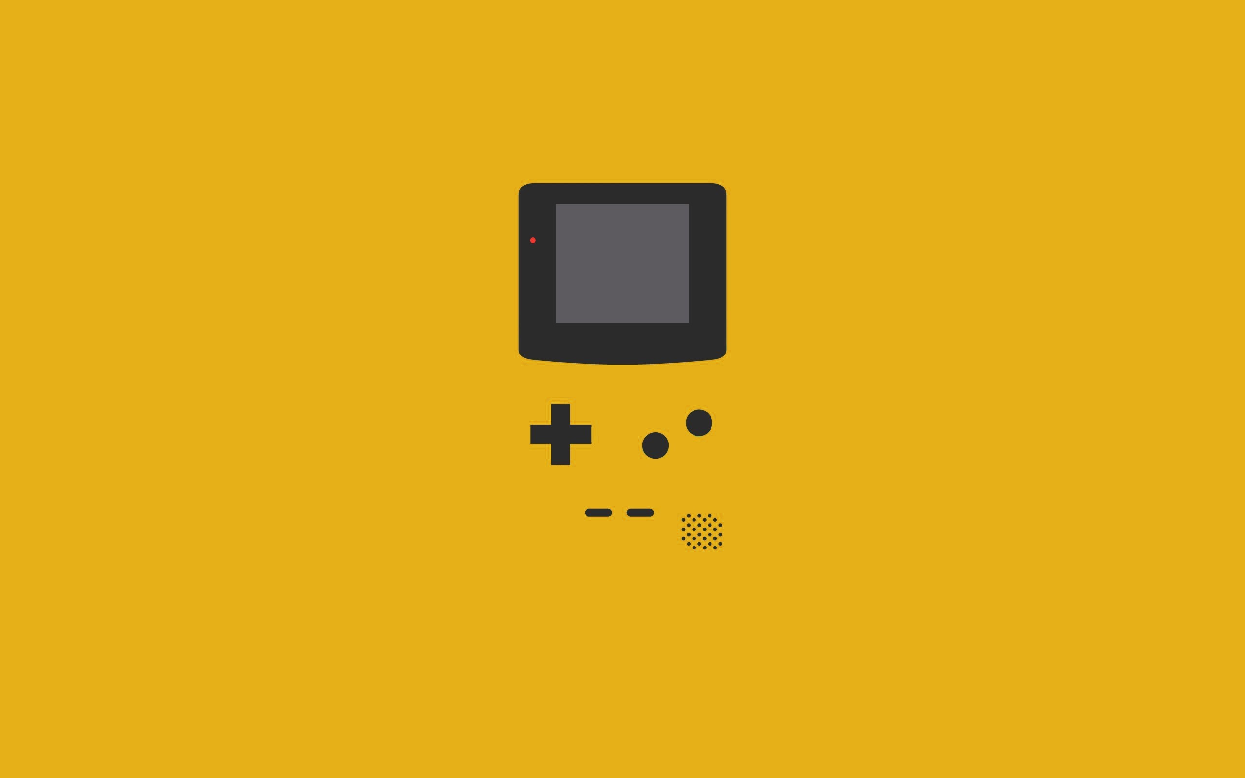 GameBoy, Minimalism, Yellow Wallpaper