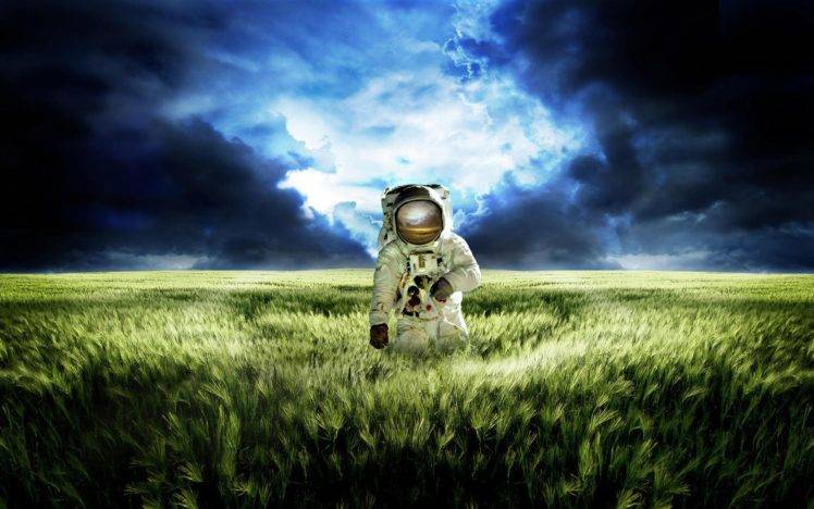 astronaut, Field HD Wallpaper Desktop Background