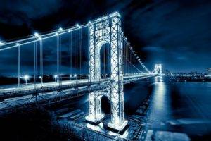 Brooklyn, Lights, Bridge, George Washington Bridge