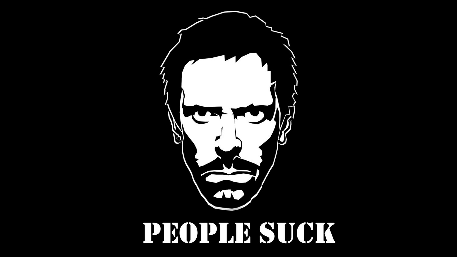 Gregory House, Minimalism Wallpaper