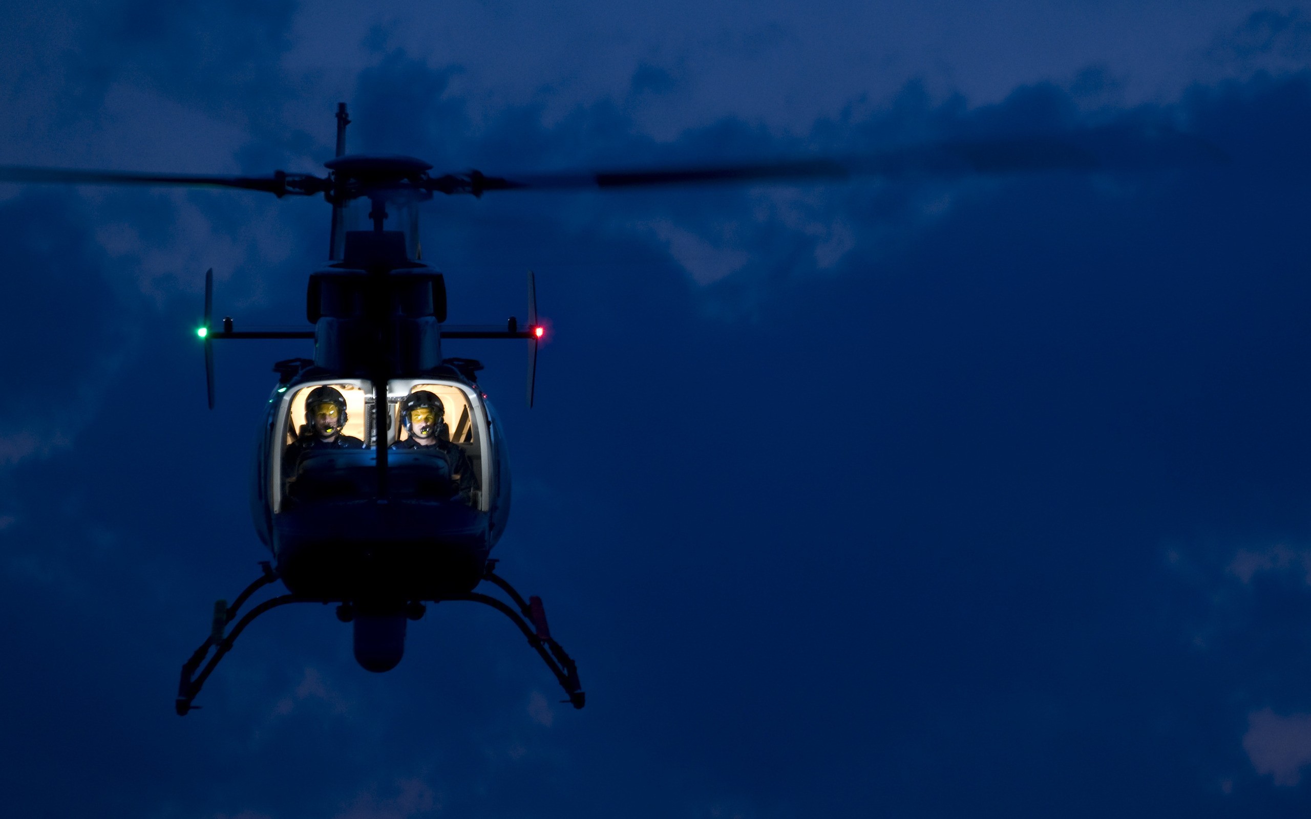 helicopters, Night Wallpaper