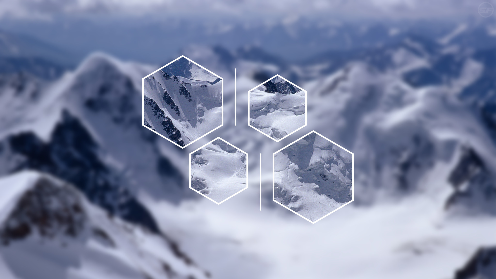 polyscape, Mountain, Snow Wallpaper