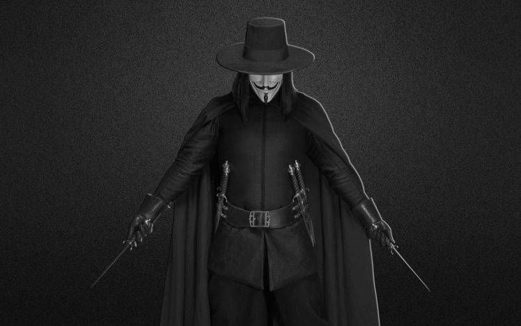 V for Vendetta, Anonymous HD Wallpaper Desktop Background