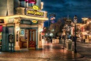 cityscape, Street, HDR, Disneyland, Main Street, USA