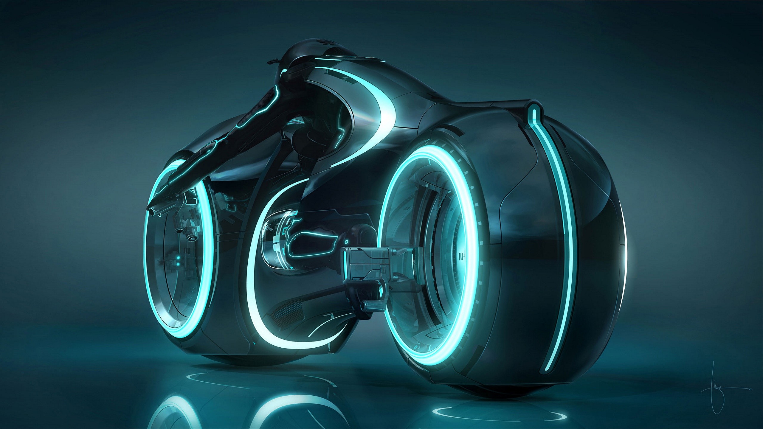Light Cycle, Science fiction Wallpaper