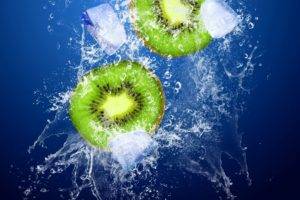 food, Water, Splashes, Kiwi (fruit)