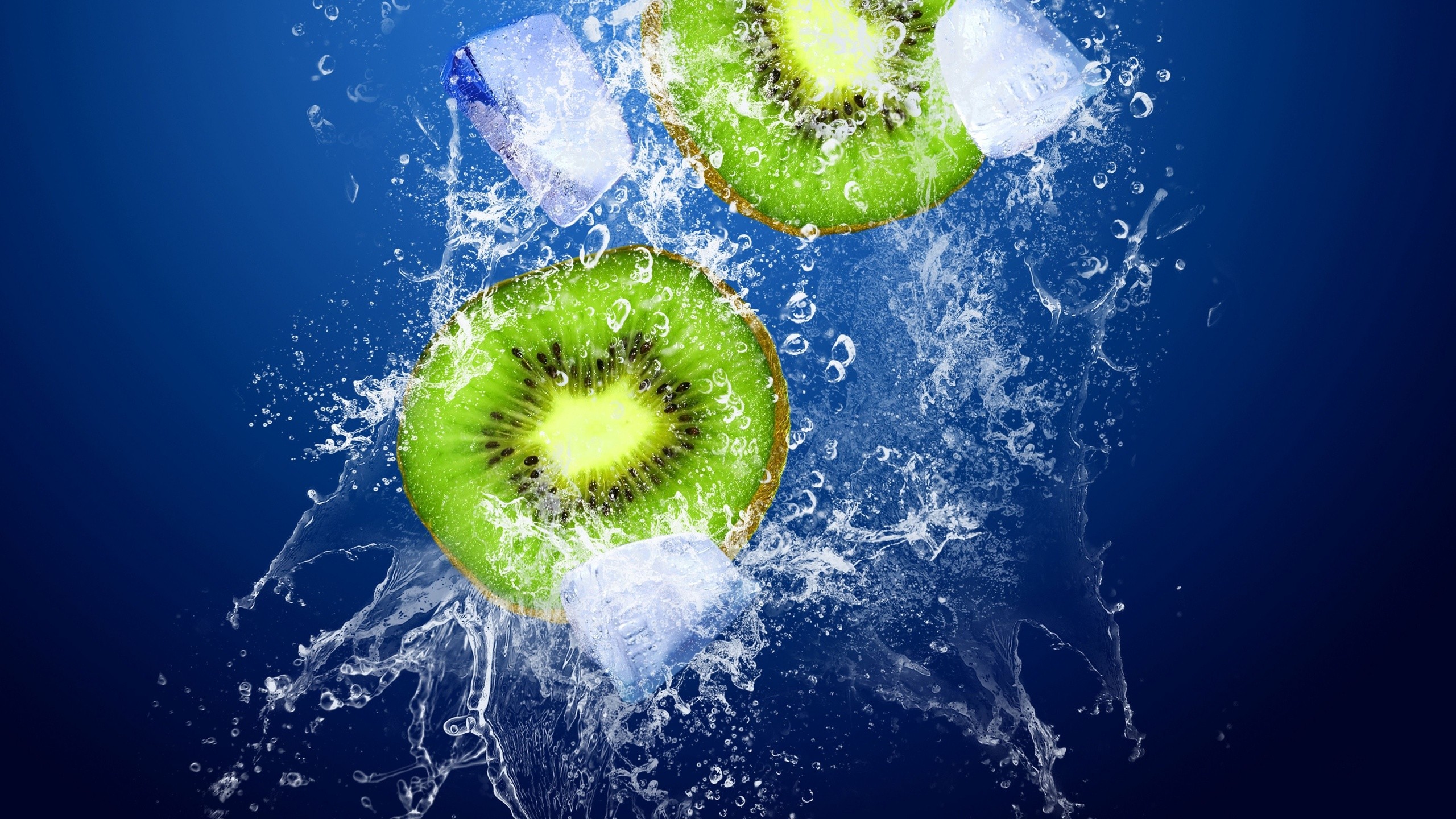 food, Water, Splashes, Kiwi (fruit) Wallpaper