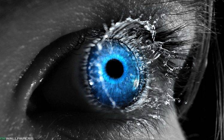 blue eyes, Blue HD Wallpaper Desktop Background