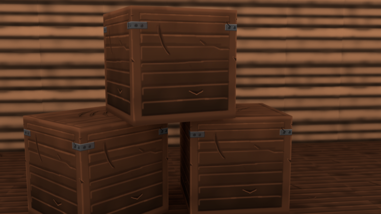 crate, Depth of field, Blender HD Wallpaper Desktop Background
