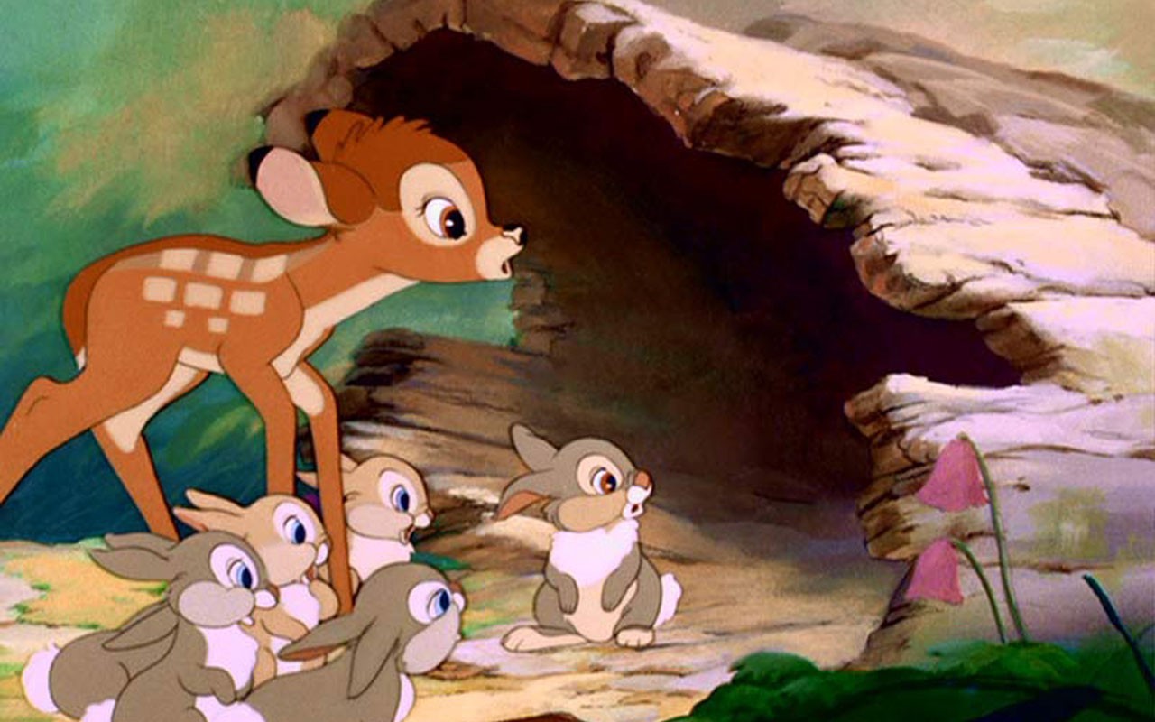 Disney, Deer, Bambi, Thumper Wallpaper
