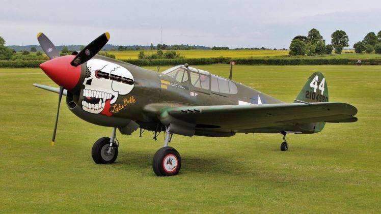 Curtiss P 40 Warhawk, Airplane, Kittyhawk HD Wallpaper Desktop Background