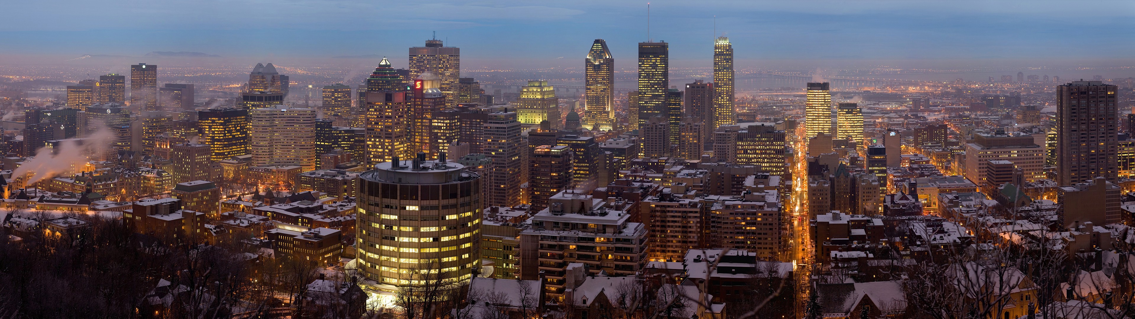 cityscape, Montreal, Quebec, Canada Wallpaper
