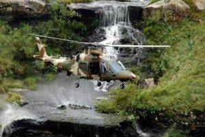 helicopters, Waterfall