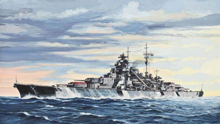 warship, Bismarck (ship), Battleships HD Wallpaper Desktop Background