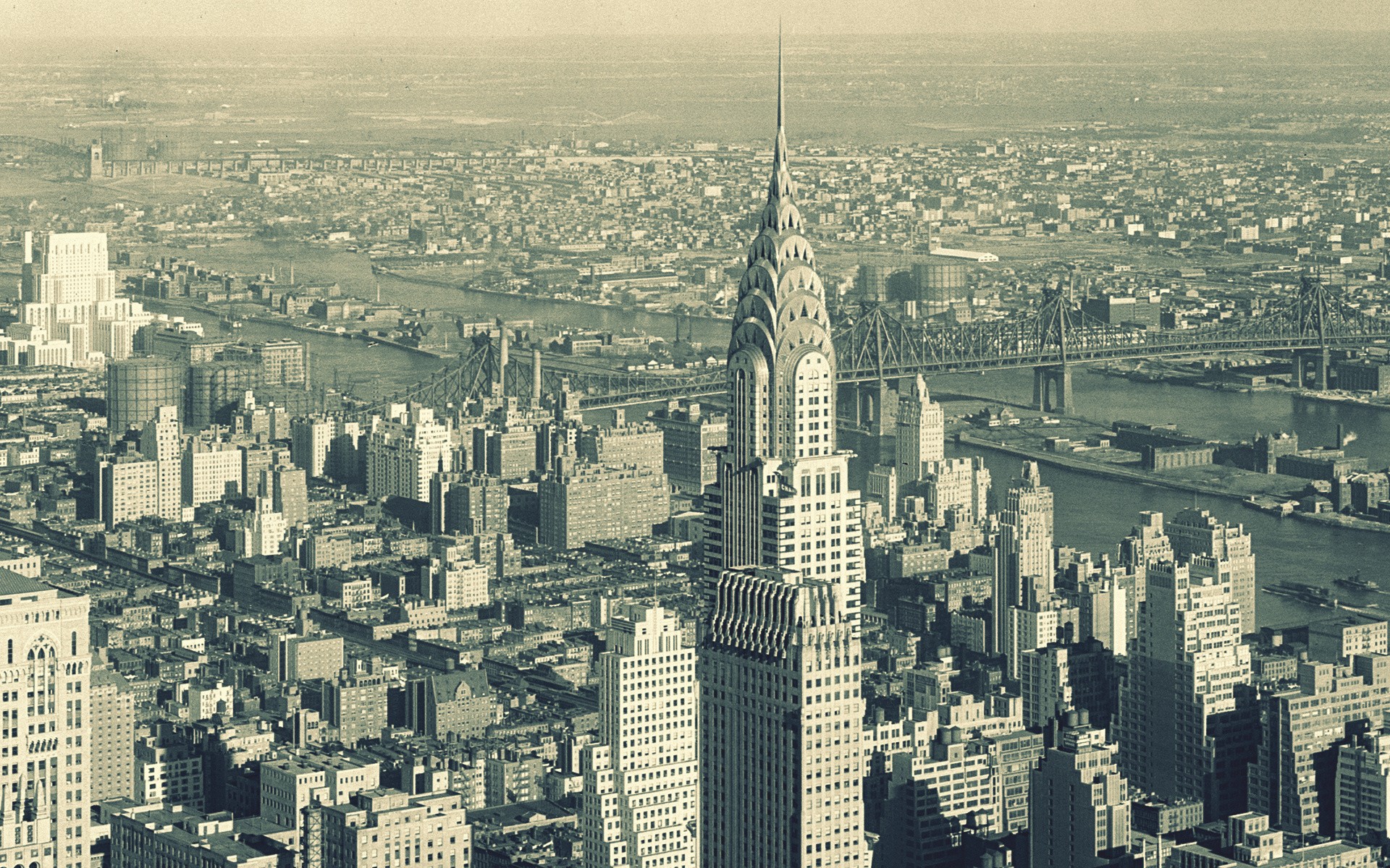 cityscape, New York City, USA, Chrysler Building Wallpaper
