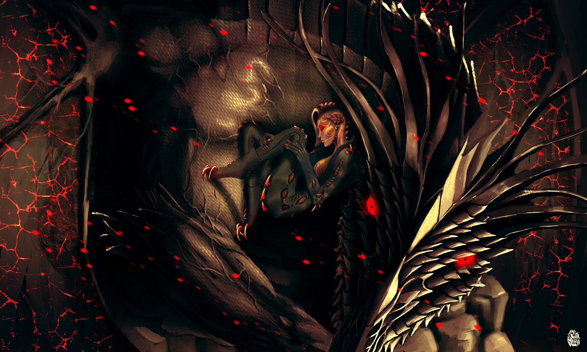 women, Artwork, Fantasy art Wallpaper