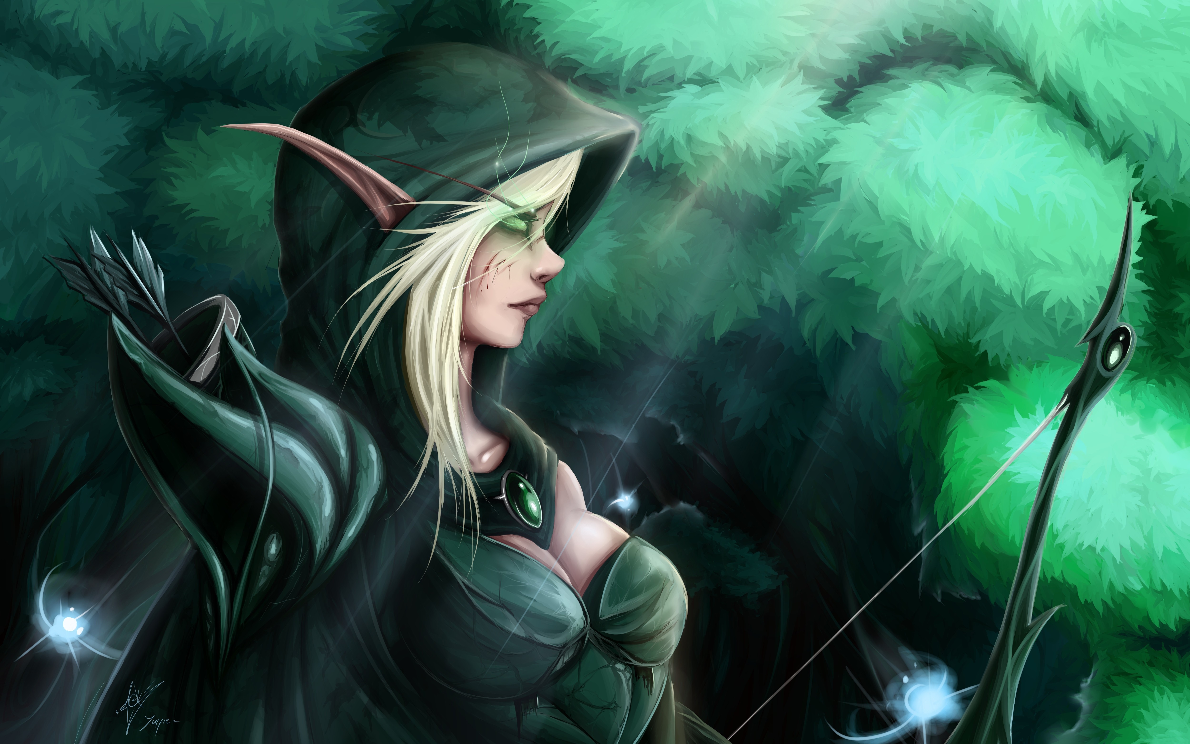 elves, Fantasy art Wallpaper