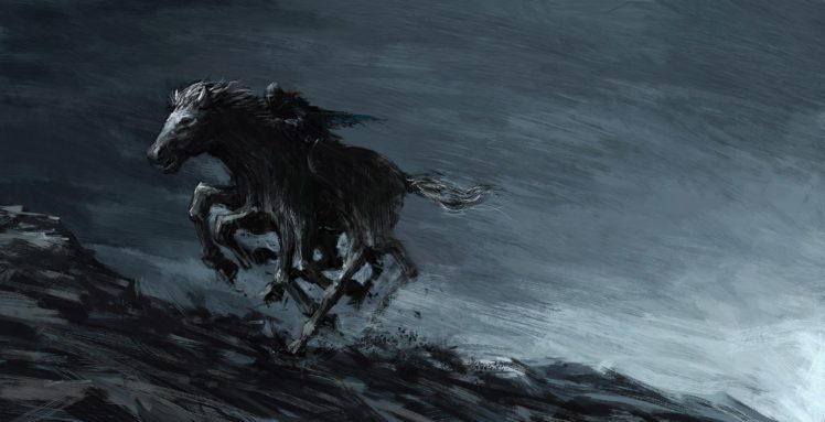 Odin, Fantasy art, Sleipnir HD Wallpaper Desktop Background