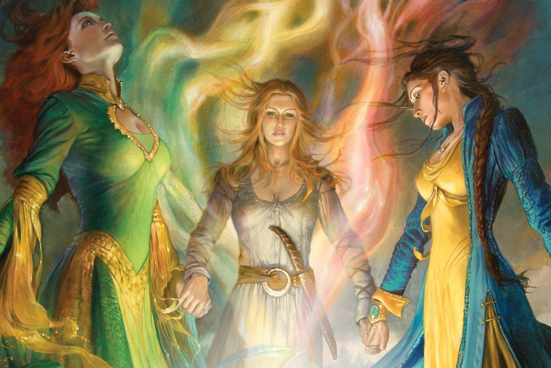 Aviendha Elayne Trakand Nynaeve Almeara Fantasy Art The Wheel Aviendha Elayne Trakand Nynaeve Almeara Fantasy Art The Wheel