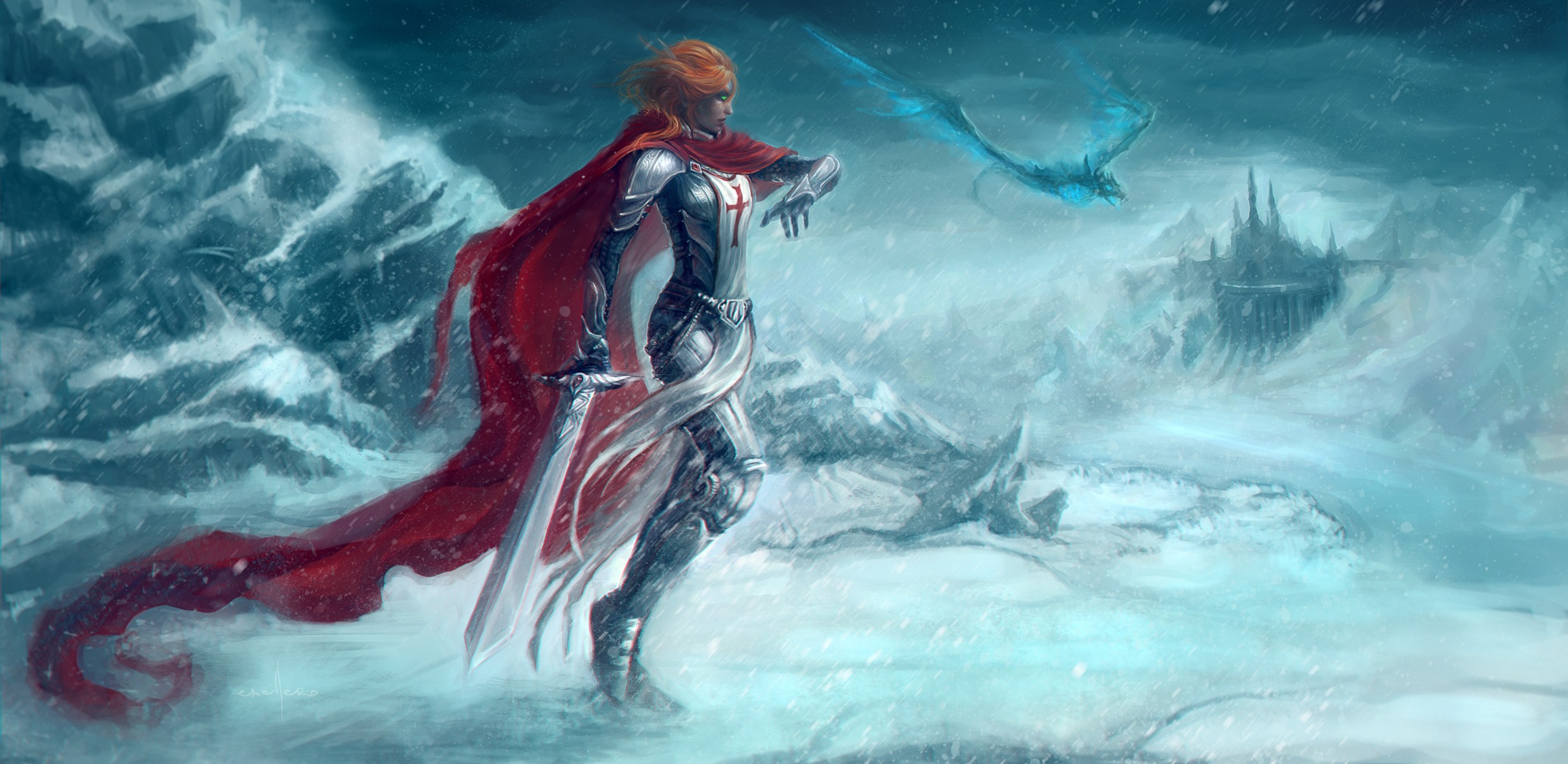 elves, Fantasy art, Crusaders Wallpaper