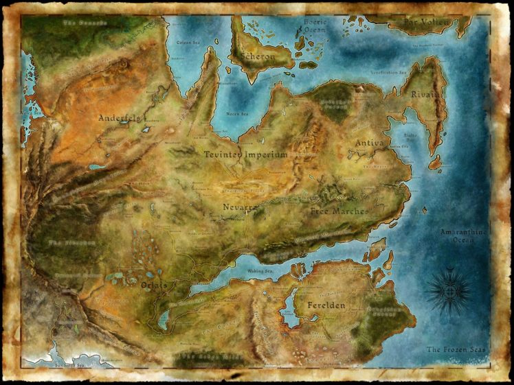 map, Dragon Age HD Wallpaper Desktop Background