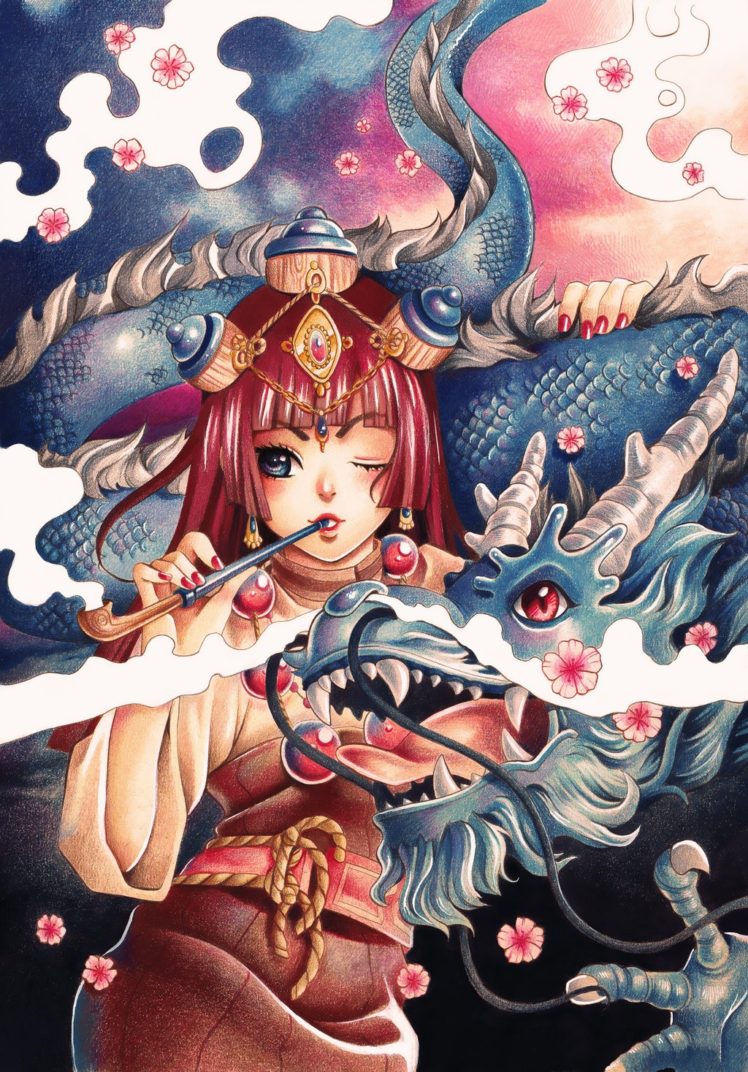 dragon, Traditional clothing, Artwork HD Wallpaper Desktop Background
