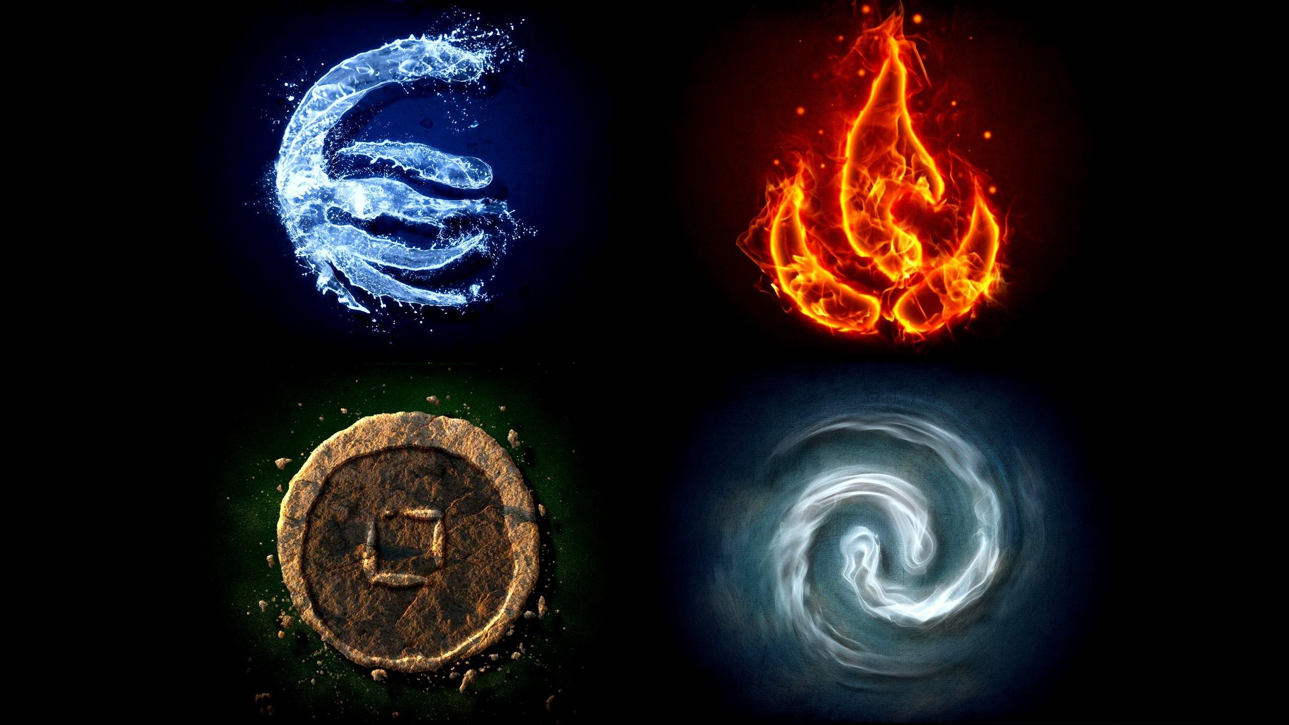 four elements, Digital art Wallpaper