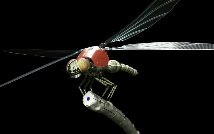 dragonflies, Robot HD Wallpaper Desktop Background