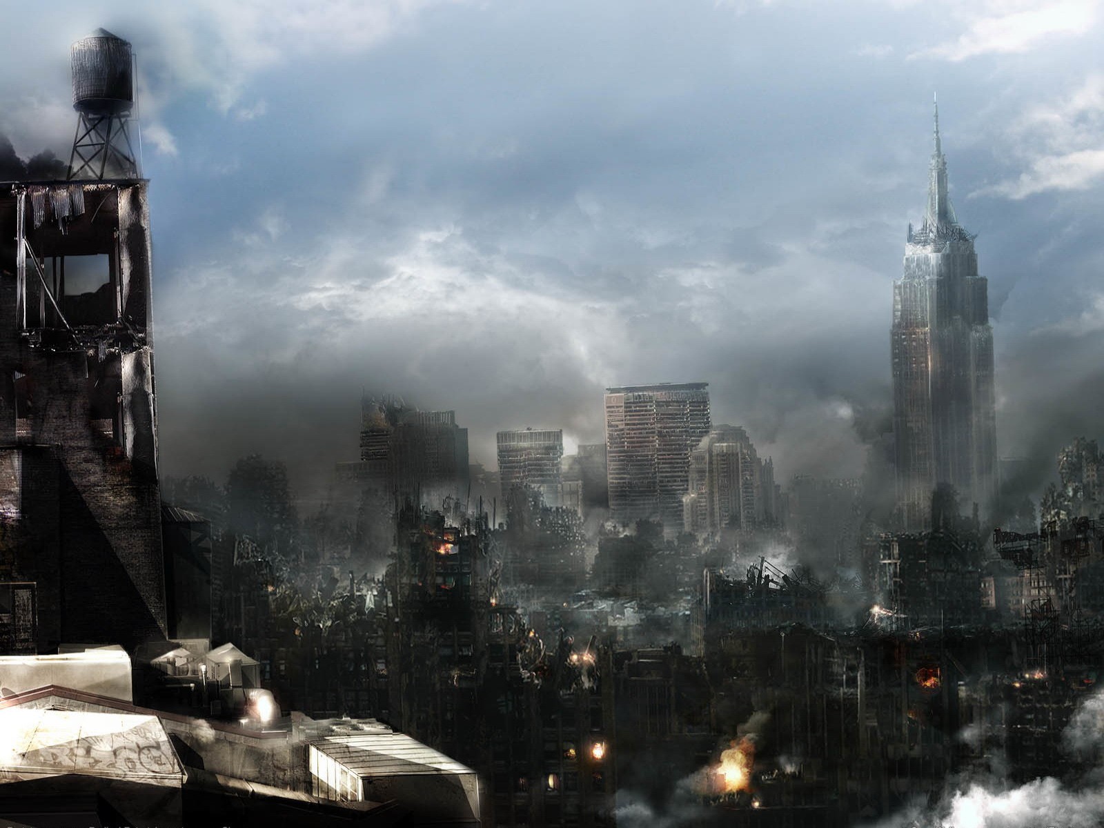 digital art, Ruin, Apocalyptic, Cityscape, Building Wallpapers HD