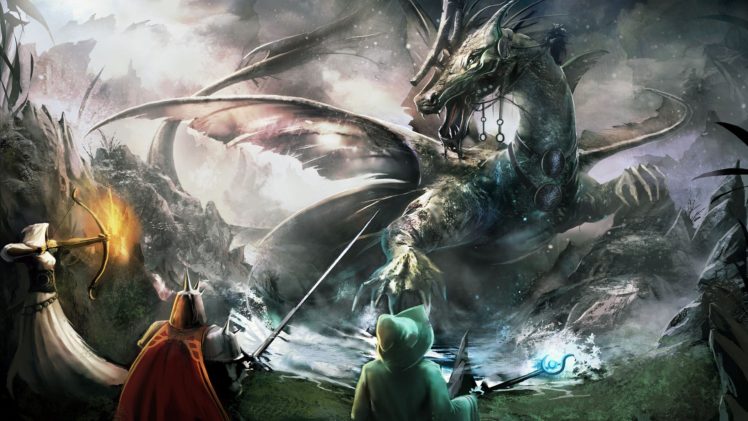 dragon, Trine HD Wallpaper Desktop Background