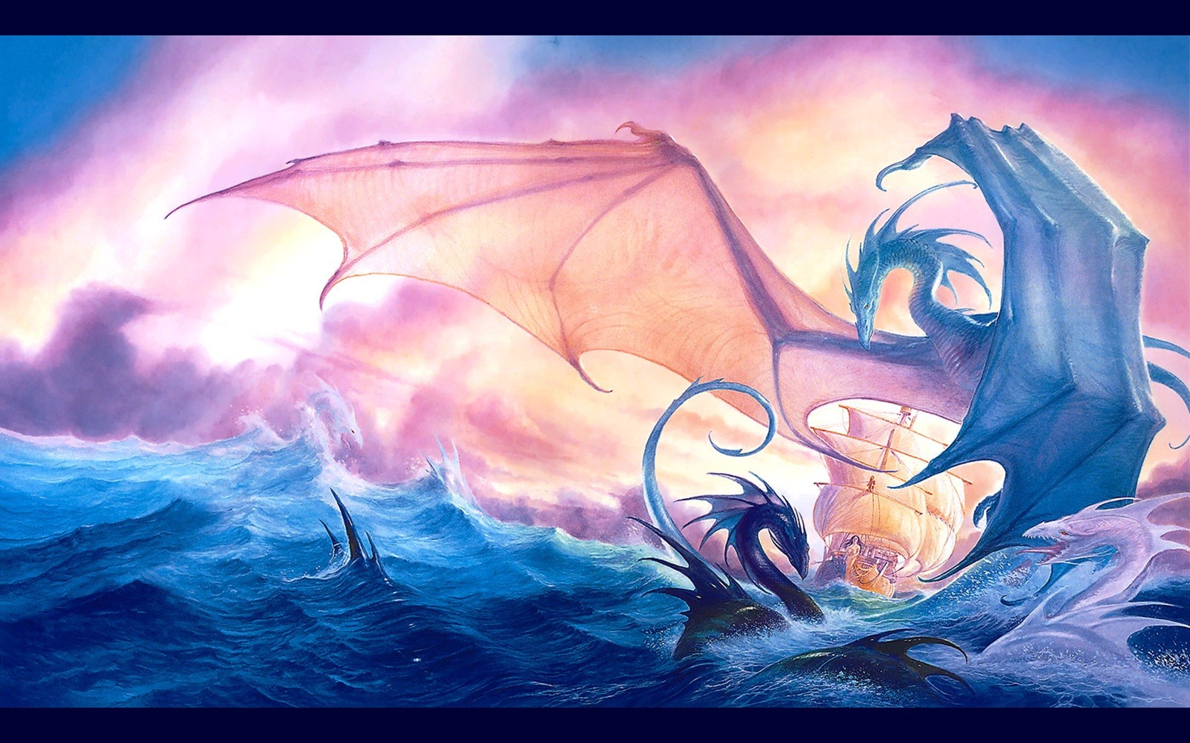 dragon, John Howe Wallpaper