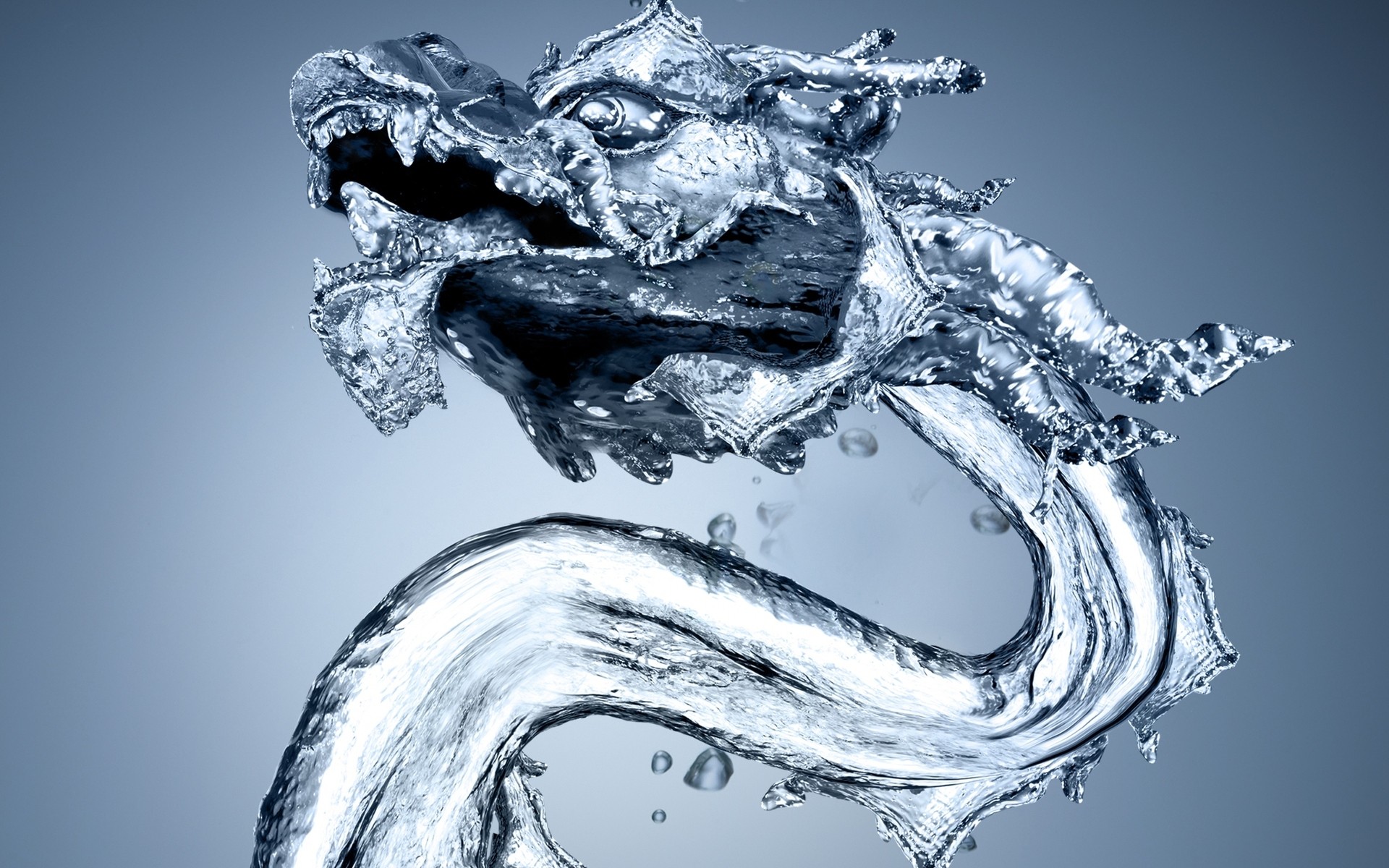 dragon, Water Wallpaper