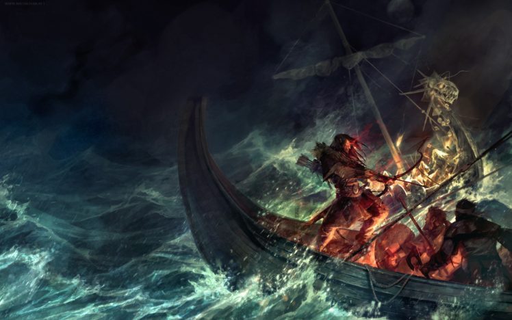fantasy art, Vikings HD Wallpaper Desktop Background