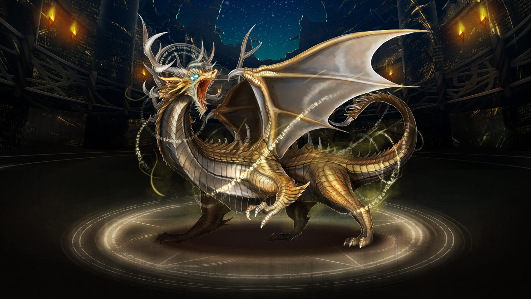 dragon, Tower of Saviors Wallpaper