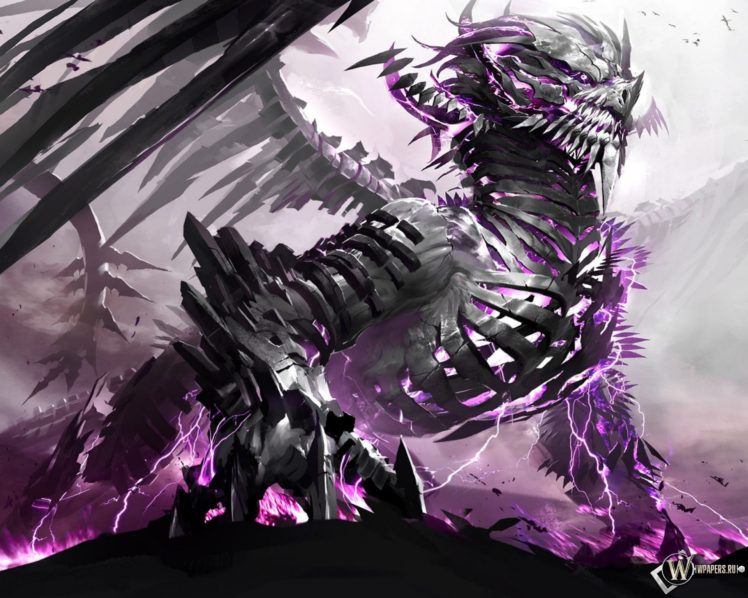 skeleton, Dragon, Guild Wars 2 HD Wallpaper Desktop Background